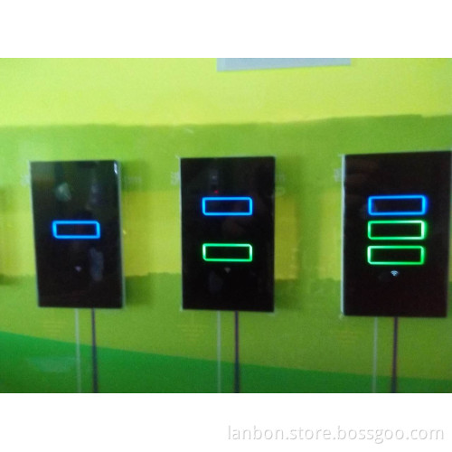 Shenzhen Lanbon L6 wireless wifi control remote touch switch smart home system two-way 1 Gang